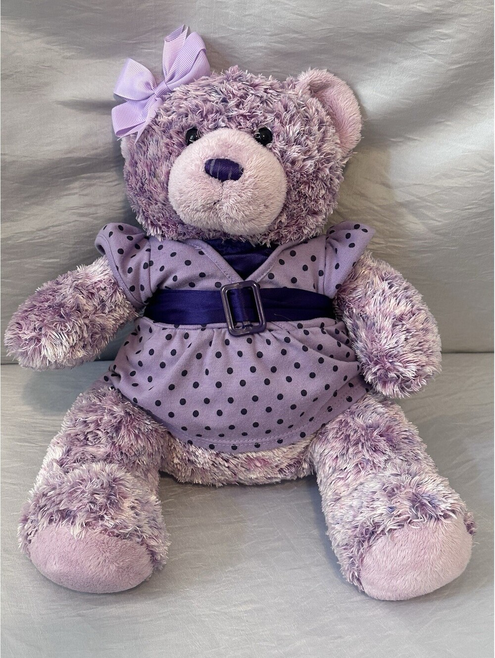 Build-A-Bear Workshop Nikki’s Bear II Cancer Awareness Purple Soft Plush Teddy